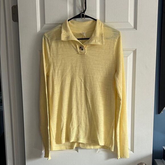 Free People We the Free Marigold Turtleneck Thermal Top Size L - Picture 2 of 5